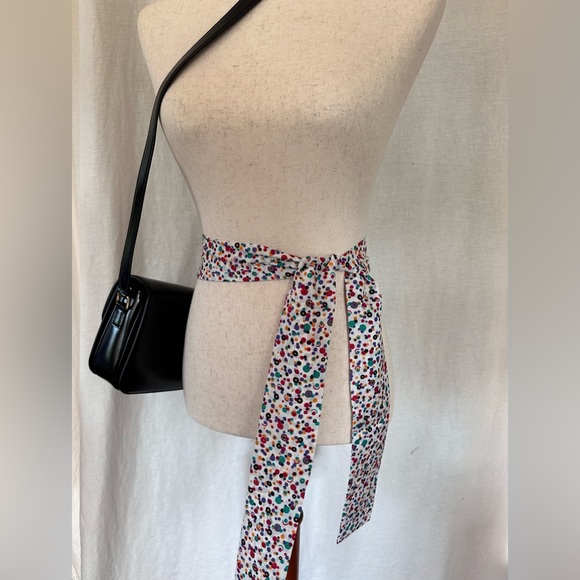 Vintage hand made silk polkadot scarf/twilly multiple purpose piece! - Picture 5 of 8